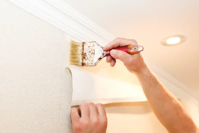 Pose de papier peint à la Vicogne — revêtements muraux et toiles de verre